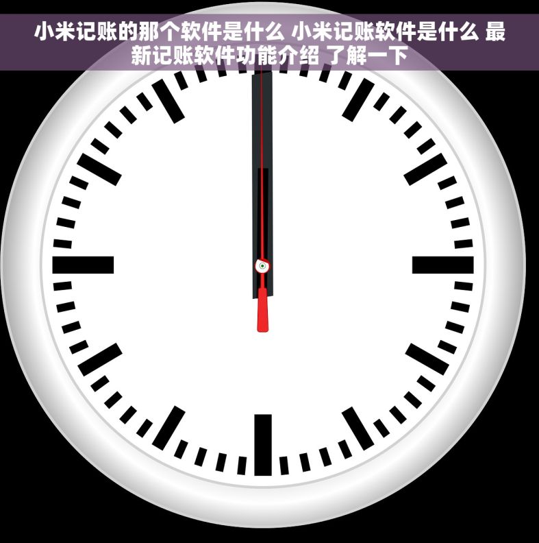 小米记账的那个软件是什么 小米记账软件是什么 最新记账软件功能介绍 了解一下
