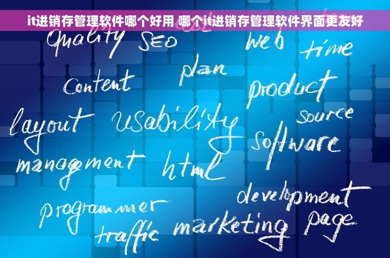 it进销存管理软件哪个好用 哪个it进销存管理软件界面更友好