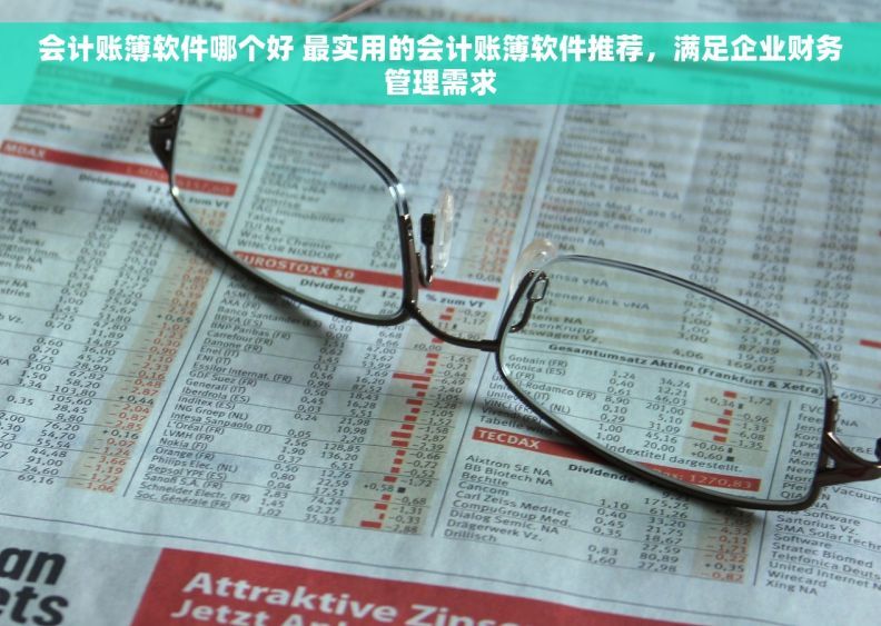 会计账簿软件哪个好 最实用的会计账簿软件推荐，满足企业财务管理需求