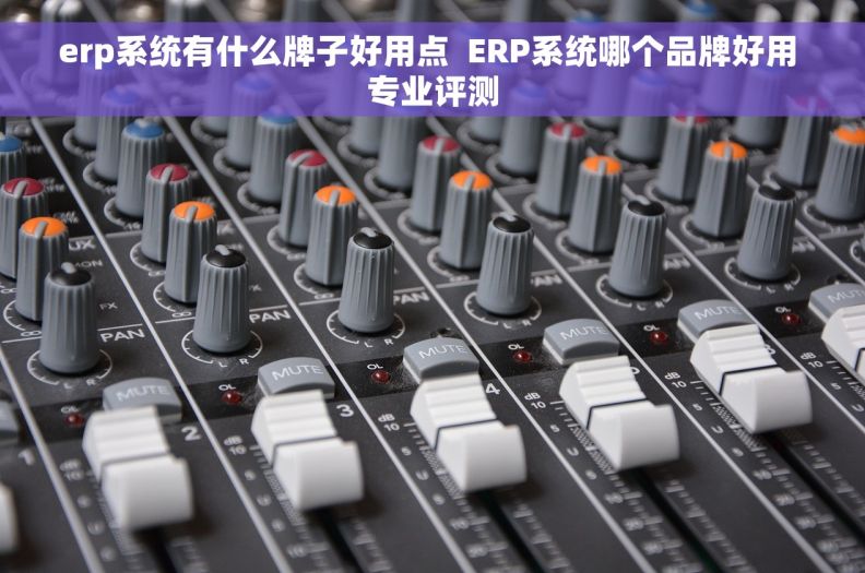 erp系统有什么牌子好用点  ERP系统哪个品牌好用 专业评测