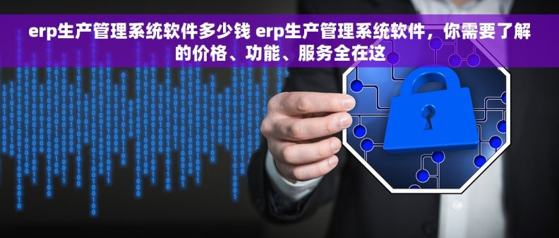 erp生产管理系统软件多少钱 erp生产管理系统软件，你需要了解的价格、功能、服务全在这