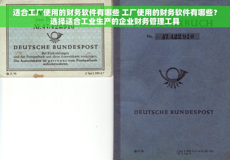 适合工厂使用的财务软件有哪些 工厂使用的财务软件有哪些？选择适合工业生产的企业财务管理工具