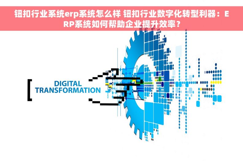 钮扣行业系统erp系统怎么样 钮扣行业数字化转型利器：ERP系统如何帮助企业提升效率？