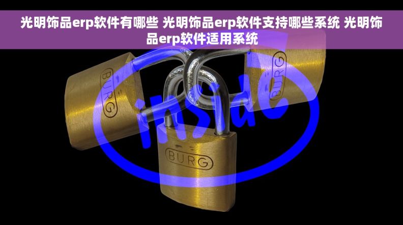 光明饰品erp软件有哪些 光明饰品erp软件支持哪些系统 光明饰品erp软件适用系统