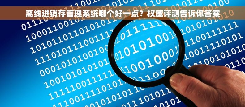 离线进销存管理系统哪个好一点？权威评测告诉你答案