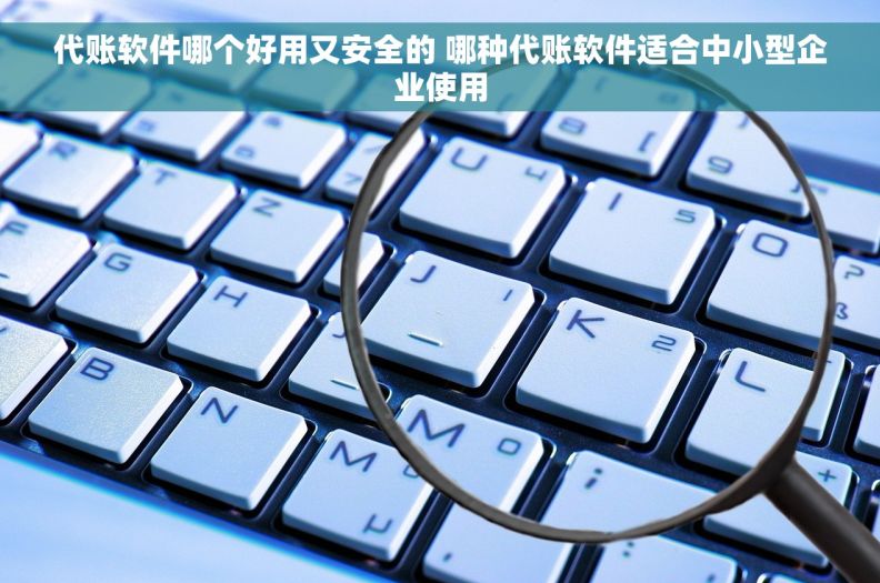 代账软件哪个好用又安全的 哪种代账软件适合中小型企业使用