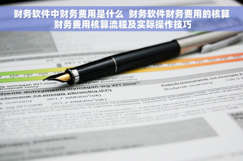 财务软件中财务费用是什么  财务软件财务费用的核算 财务费用核算流程及实际操作技巧
