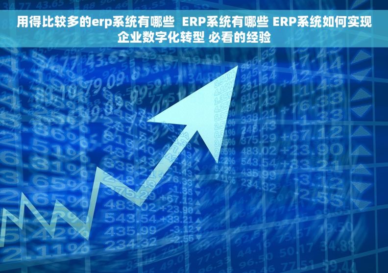用得比较多的erp系统有哪些  ERP系统有哪些 ERP系统如何实现企业数字化转型 必看的经验