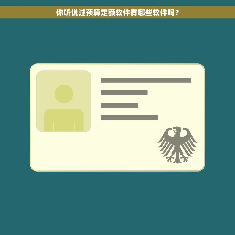 你听说过预算定额软件有哪些软件吗？