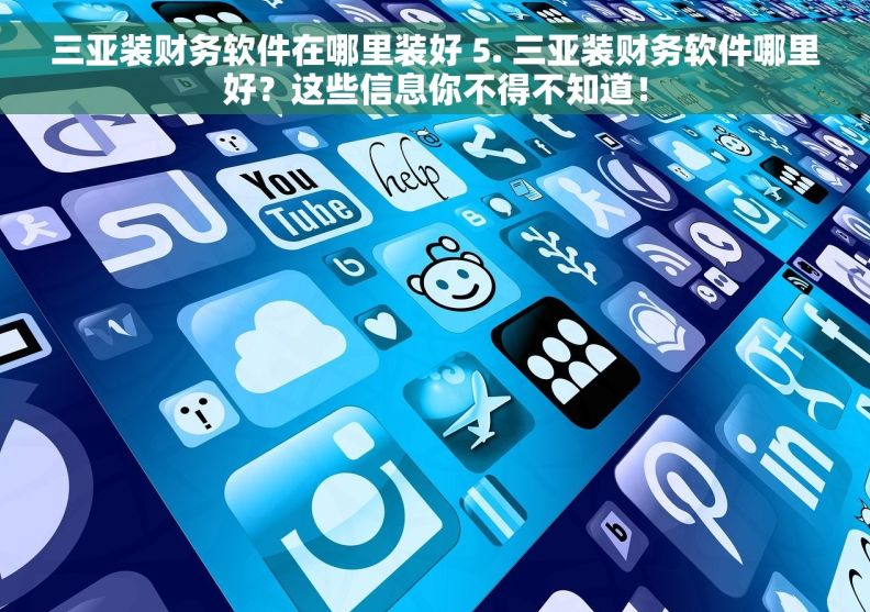 三亚装财务软件在哪里装好 5. 三亚装财务软件哪里好？这些信息你不得不知道！