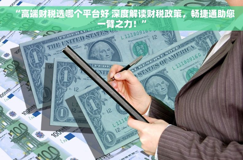 “高端财税选哪个平台好 深度解读财税政策，畅捷通助您一臂之力！”