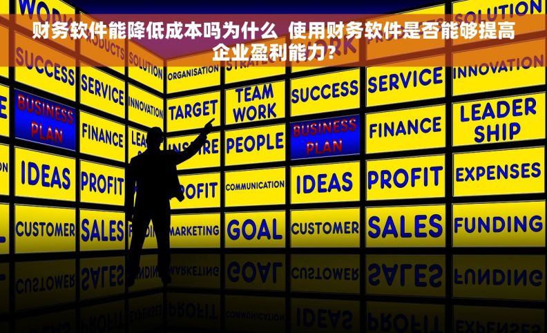 财务软件能降低成本吗为什么  使用财务软件是否能够提高企业盈利能力？