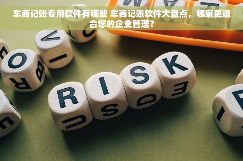 车商记账专用软件有哪些 车商记账软件大盘点，哪家更适合您的企业管理？