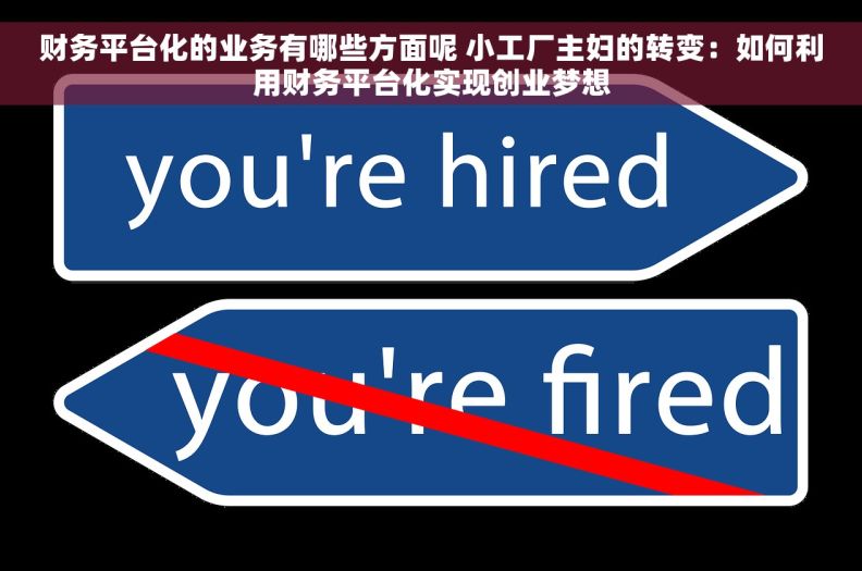 财务平台化的业务有哪些方面呢 小工厂主妇的转变：如何利用财务平台化实现创业梦想