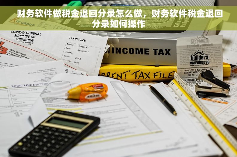  财务软件做税金退回分录怎么做，财务软件税金退回分录如何操作