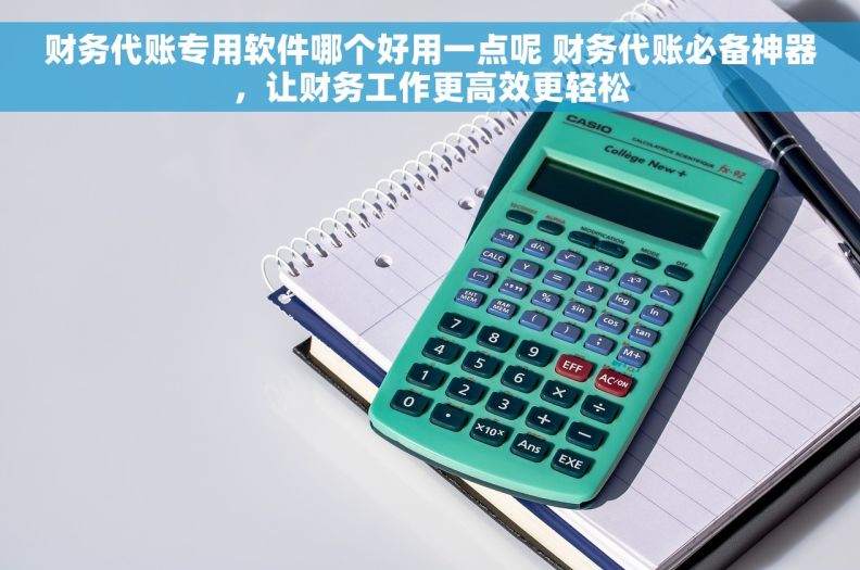 财务代账专用软件哪个好用一点呢 财务代账必备神器，让财务工作更高效更轻松