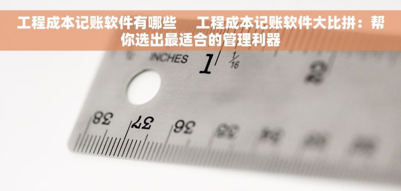 工程成本记账软件有哪些     工程成本记账软件大比拼：帮你选出最适合的管理利器
