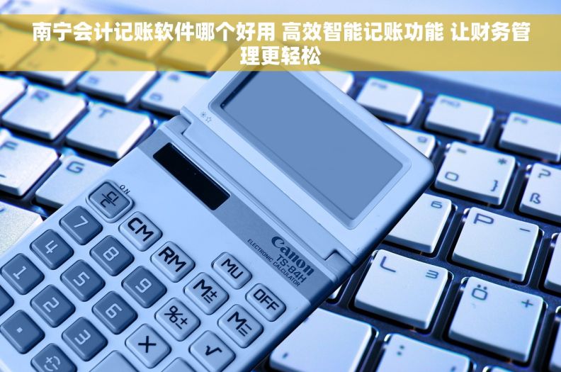 南宁会计记账软件哪个好用 高效智能记账功能 让财务管理更轻松