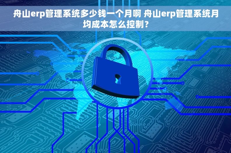 舟山erp管理系统多少钱一个月啊 舟山erp管理系统月均成本怎么控制？