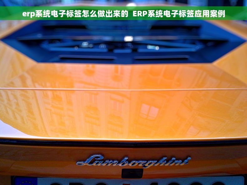 erp系统电子标签怎么做出来的  ERP系统电子标签应用案例