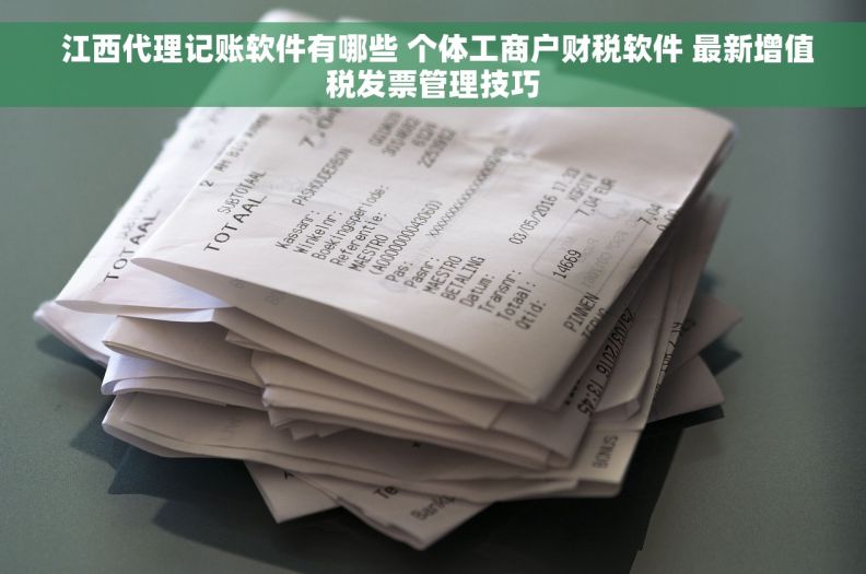  江西代理记账软件有哪些 个体工商户财税软件 最新增值税发票管理技巧