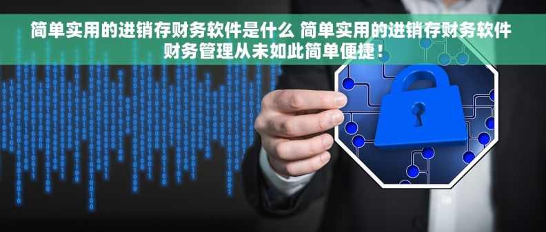 简单实用的进销存财务软件是什么 简单实用的进销存财务软件 财务管理从未如此简单便捷！