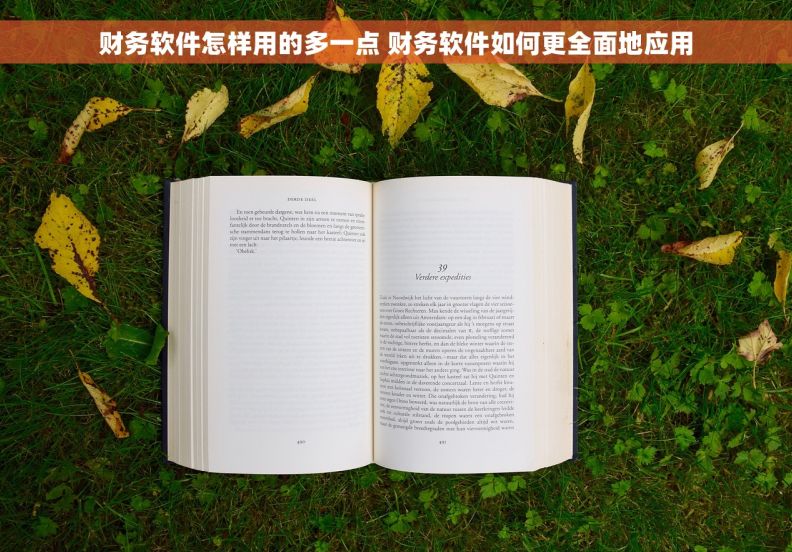 财务软件怎样用的多一点 财务软件如何更全面地应用