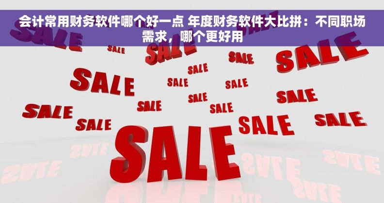 会计常用财务软件哪个好一点 年度财务软件大比拼：不同职场需求，哪个更好用