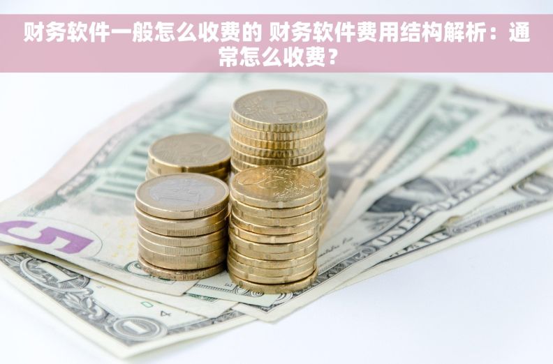 财务软件一般怎么收费的 财务软件费用结构解析：通常怎么收费？