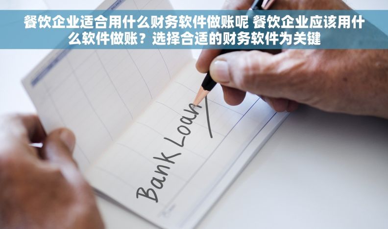 餐饮企业适合用什么财务软件做账呢 餐饮企业应该用什么软件做账？选择合适的财务软件为关键