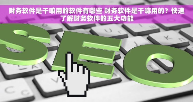 财务软件是干嘛用的软件有哪些 财务软件是干嘛用的？快速了解财务软件的五大功能