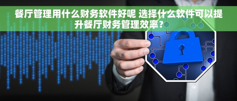 餐厅管理用什么财务软件好呢 选择什么软件可以提升餐厅财务管理效率？