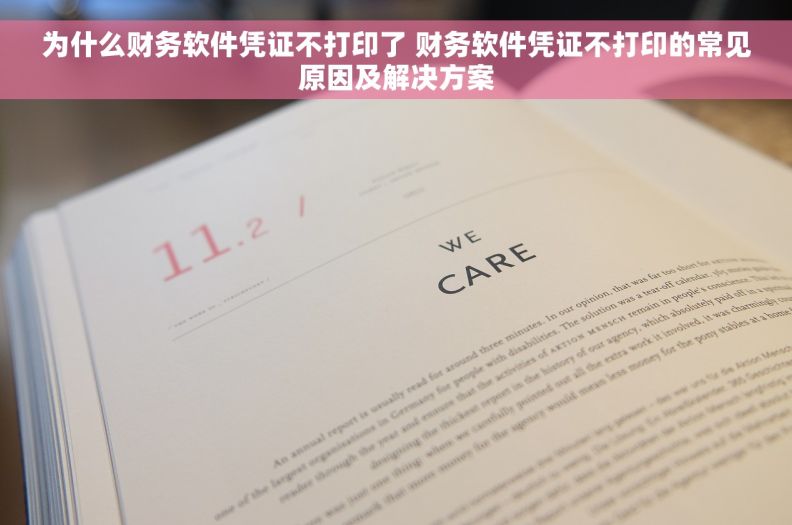 为什么财务软件凭证不打印了 财务软件凭证不打印的常见原因及解决方案