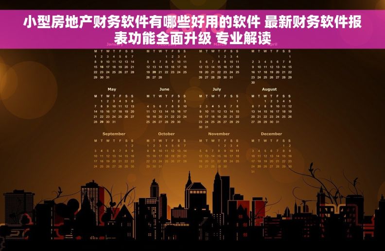 小型房地产财务软件有哪些好用的软件 最新财务软件报表功能全面升级 专业解读
