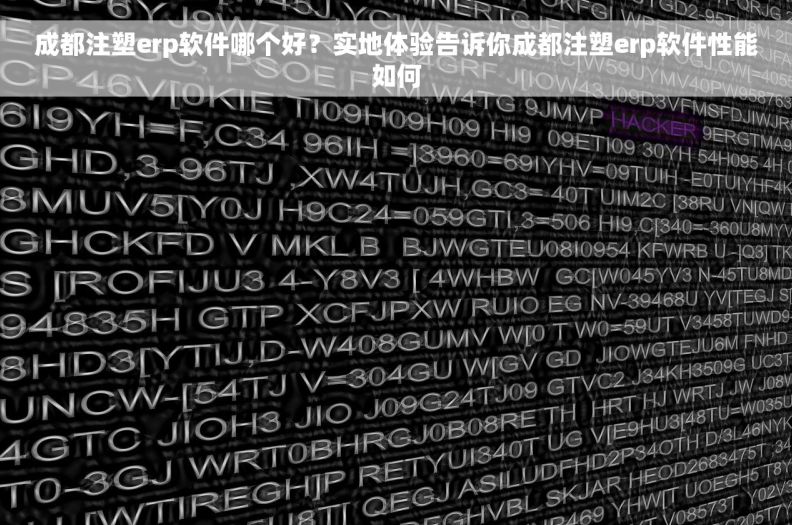 成都注塑erp软件哪个好？实地体验告诉你成都注塑erp软件性能如何
