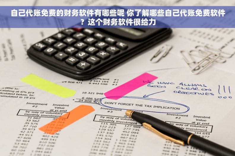 自己代账免费的财务软件有哪些呢 你了解哪些自己代账免费软件？这个财务软件很给力