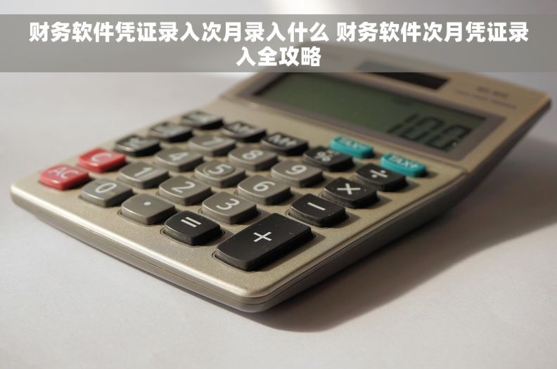 财务软件凭证录入次月录入什么 财务软件次月凭证录入全攻略