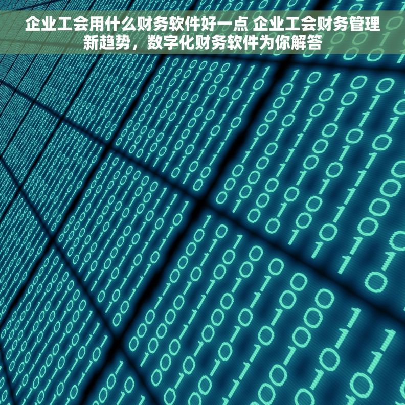 企业工会用什么财务软件好一点 企业工会财务管理新趋势，数字化财务软件为你解答