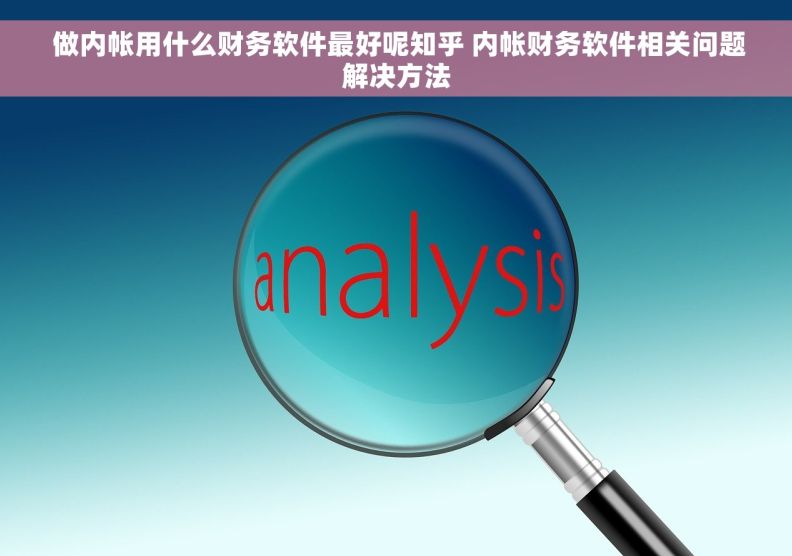  做内帐用什么财务软件最好呢知乎 内帐财务软件相关问题解决方法