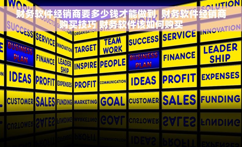 财务软件经销商要多少钱才能做到  财务软件经销商购买技巧 财务软件该如何购买