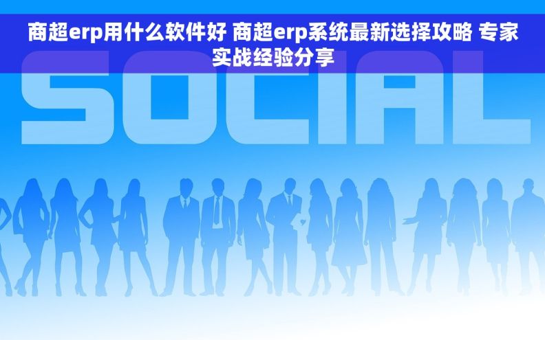 商超erp用什么软件好 商超erp系统最新选择攻略 专家实战经验分享