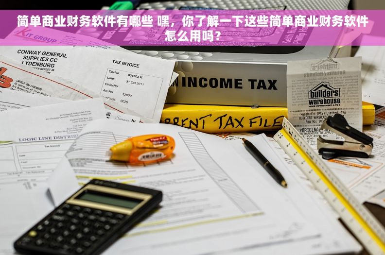 简单商业财务软件有哪些 嘿，你了解一下这些简单商业财务软件怎么用吗？