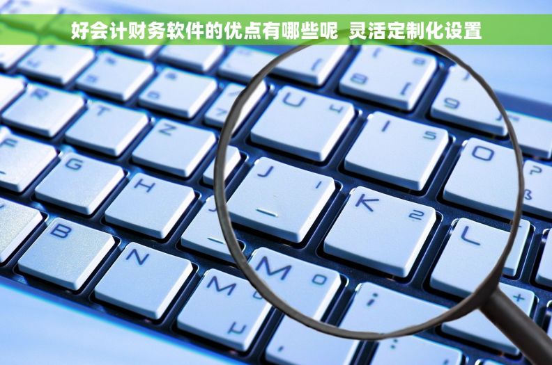 好会计财务软件的优点有哪些呢  灵活定制化设置