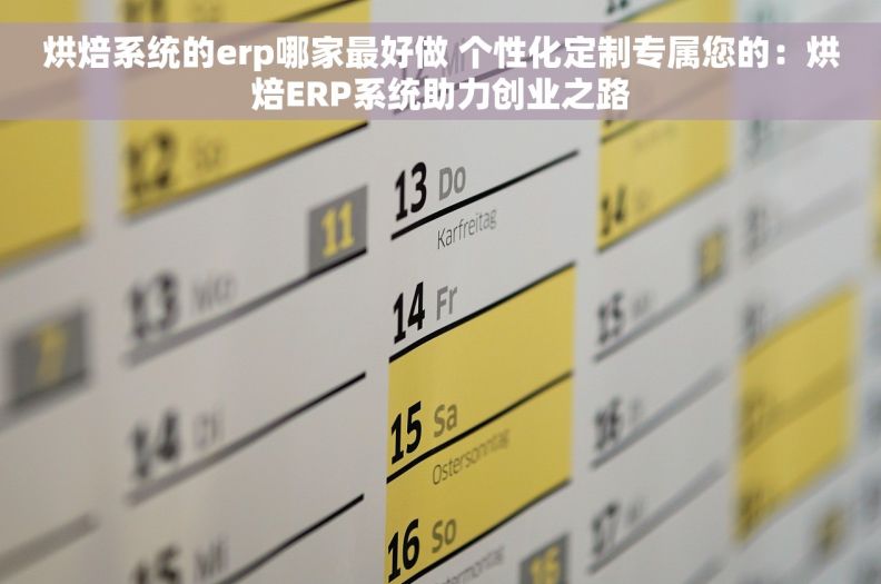 烘焙系统的erp哪家最好做 个性化定制专属您的：烘焙ERP系统助力创业之路