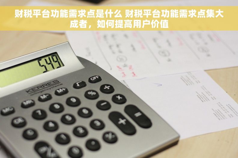 财税平台功能需求点是什么 财税平台功能需求点集大成者，如何提高用户价值