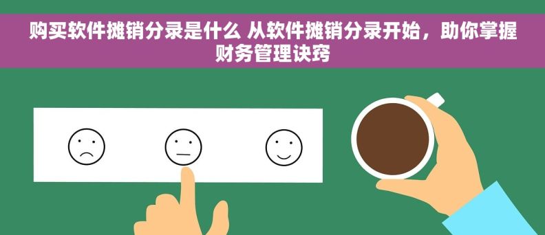 购买软件摊销分录是什么 从软件摊销分录开始，助你掌握财务管理诀窍