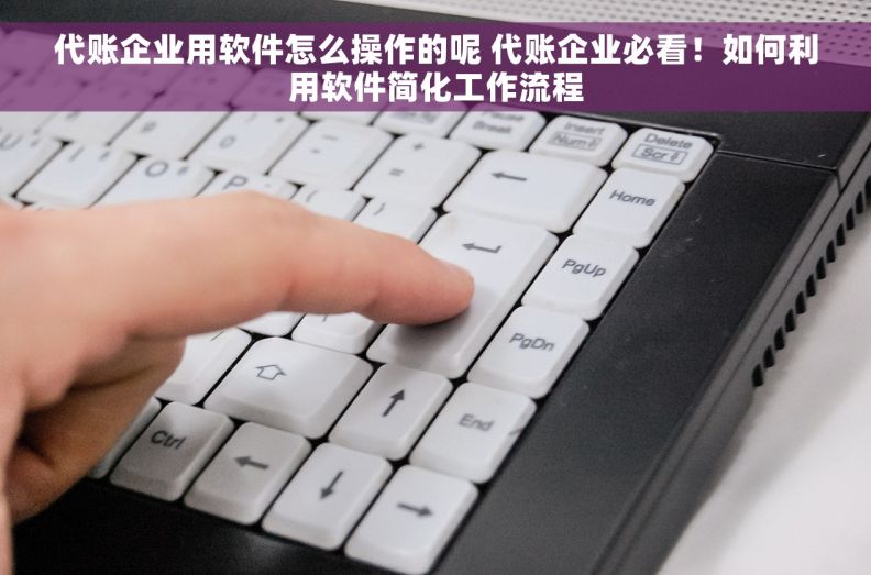 代账企业用软件怎么操作的呢 代账企业必看！如何利用软件简化工作流程