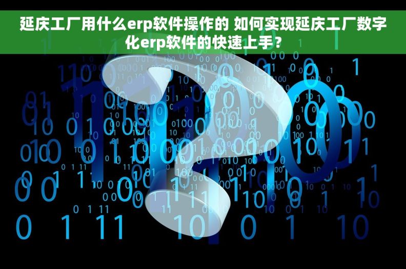 延庆工厂用什么erp软件操作的 如何实现延庆工厂数字化erp软件的快速上手？