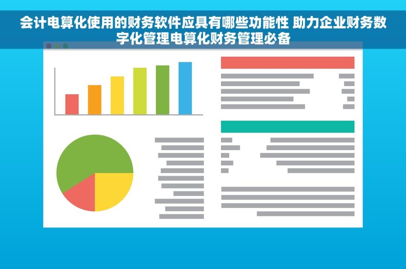 会计电算化使用的财务软件应具有哪些功能性 助力企业财务数字化管理电算化财务管理必备