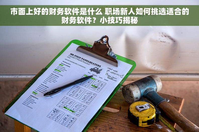 市面上好的财务软件是什么 职场新人如何挑选适合的财务软件？小技巧揭秘